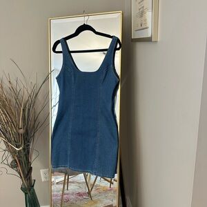 Denim Blue Sleeveless Dress